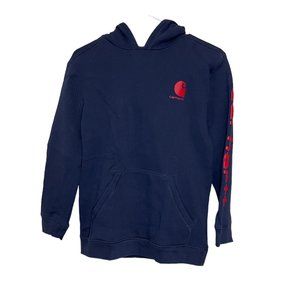 Carhartt Boys' Long Sleeve Graphic Sweatshirt Size Large (Navy Blue)